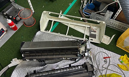 [에어컨 분해청소] 스마트형 스탠드 에어컨